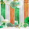 2 Pack 3.2ft x 9.8ft St. Patrick's Day Metallic Foil Fringe Curtain, Green Silver Orange Tinsel Curtains Streamer Large Photo Booth Props Backdrops for Irish Festive Wall Indoor Outdoor Decorations